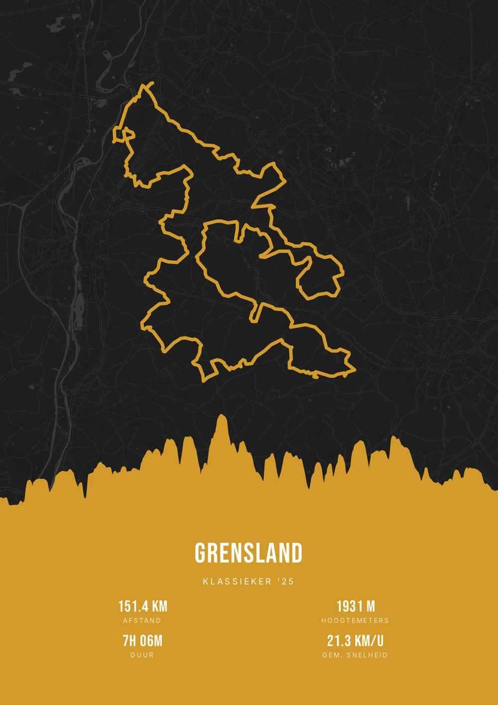 Grensland — One colour · Goud · Dark