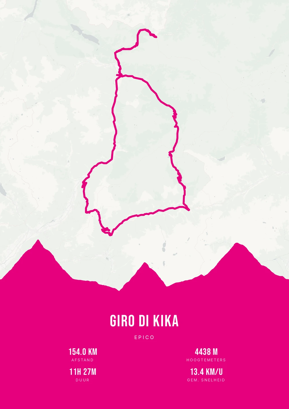 Giro di Kika — Eén kleur · Roze · Licht