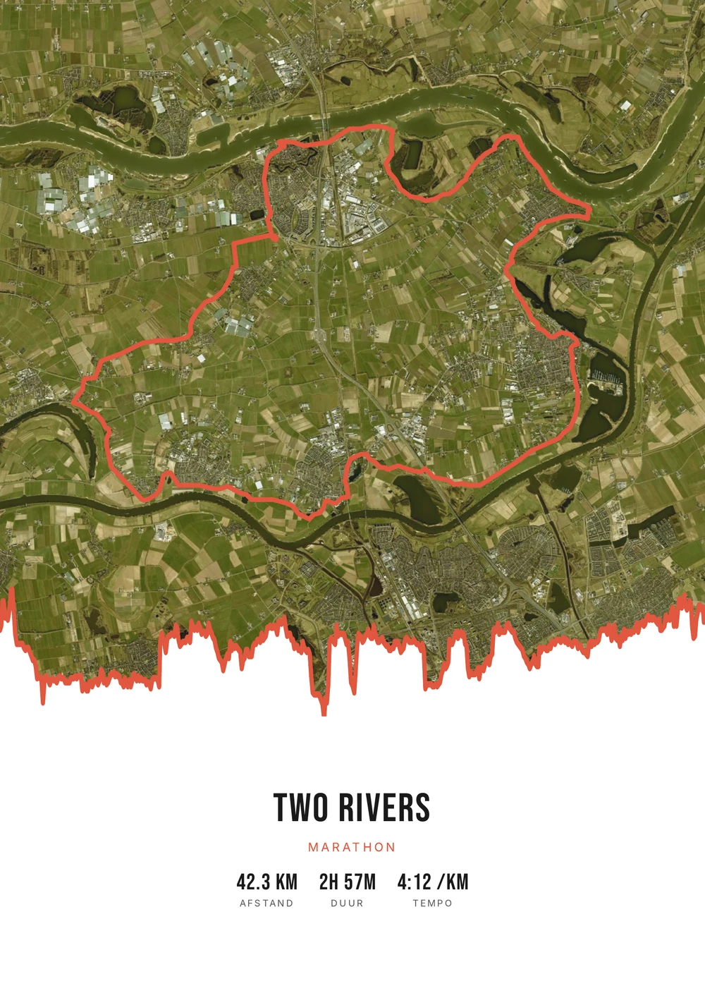 Two Rivers Marathon — satellietkaart